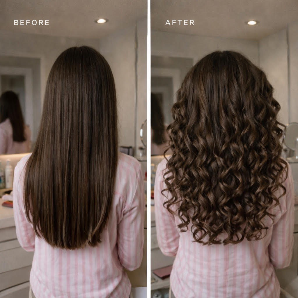 Effortless Heatless Curling Set (Overnight Curls Without Damage)
