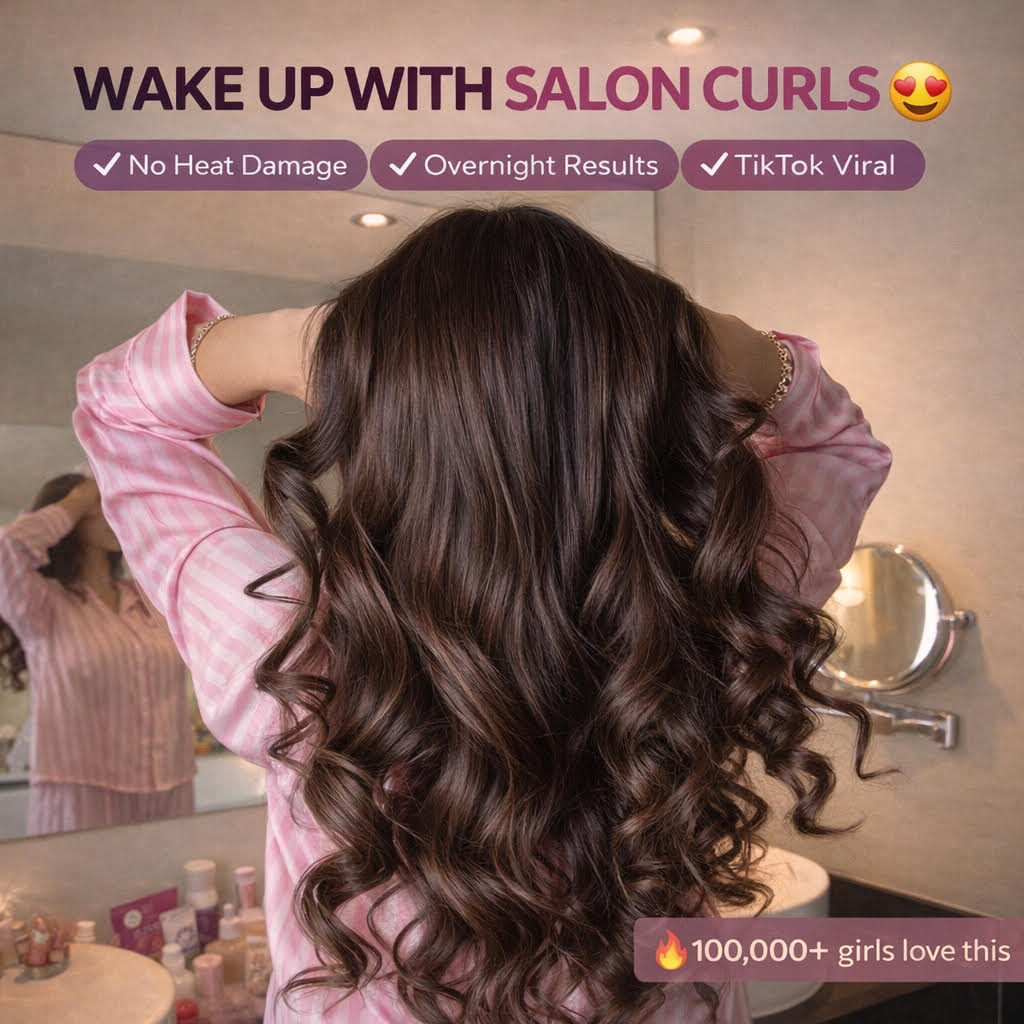 Effortless Heatless Curling Set (Overnight Curls Without Damage)